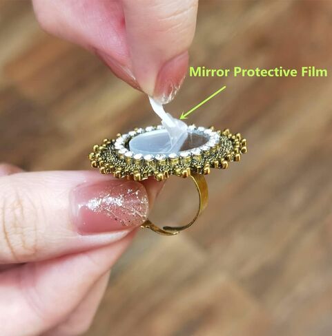 DTJA Vintage Mirror Sunflower Big Attract Ring للنساء المؤكسد باللون الذهبي المكعب الزركونيا القابل للتعديل بوهو قابلة للتوسيع جولة على حلقات الفرقة المفتوحة الراحة in Saudi Arabia