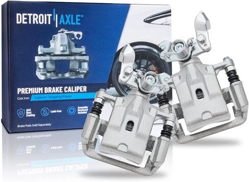 Detroit Axle - 4pc الفرجار الفرامل لـ Ford Fusion Lincoln Mkz Zephyr Mazda 6 Mercury Milan Discibers الفرجار مع البديل الأمامي والخلفي in Saudi Arabia