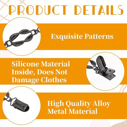 3 PCS مقاطع اللباس عتيقة مقاطع سترة قميص الظهر الخلفية Cinches Pant Weist Trainener Retro Shawl Cardigan Cardigan Clip Clip لمختلف نساء الملابس الديكور in Saudi Arabia