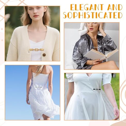 3 PCS مقاطع اللباس عتيقة مقاطع سترة قميص الظهر الخلفية Cinches Pant Weist Trainener Retro Shawl Cardigan Cardigan Clip Clip لمختلف نساء الملابس الديكور in Saudi Arabia