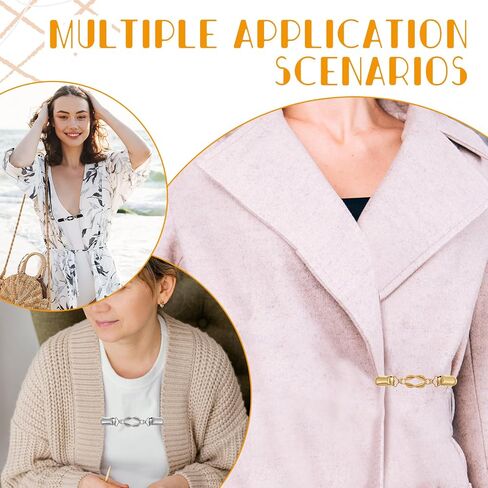 3 PCS مقاطع اللباس عتيقة مقاطع سترة قميص الظهر الخلفية Cinches Pant Weist Trainener Retro Shawl Cardigan Cardigan Clip Clip لمختلف نساء الملابس الديكور in Saudi Arabia