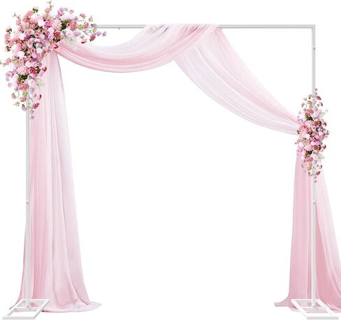 Wokceer 8x8FT Backdrop Stand Heavy Duty Pipe and Drape Kit Adjustable in Kuwait