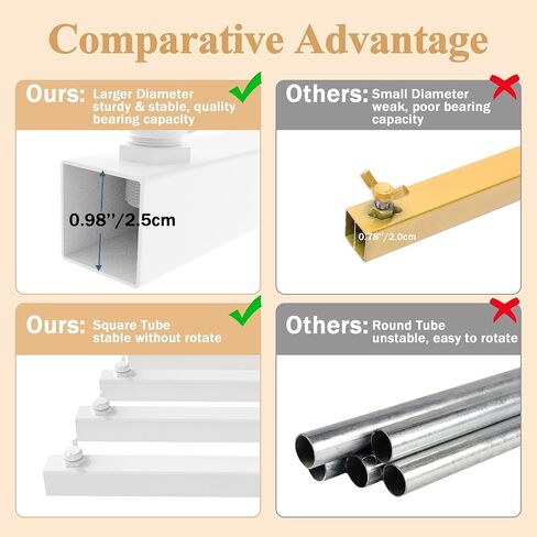 Wokceer 8x8FT Backdrop Stand Heavy Duty Pipe and Drape Kit Adjustable in Kuwait