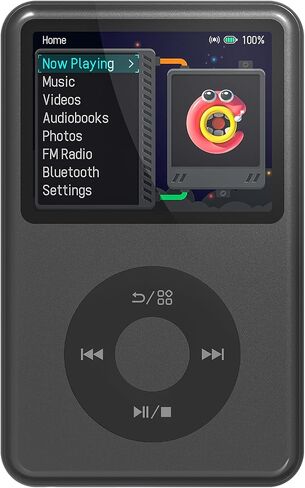 128G Mp3 Player with Bluetooth, 2.4" Portable Mini HiFi Sound Bluetooth Walkman Best Choice for 2024 (Turquoise) in Saudi Arabia