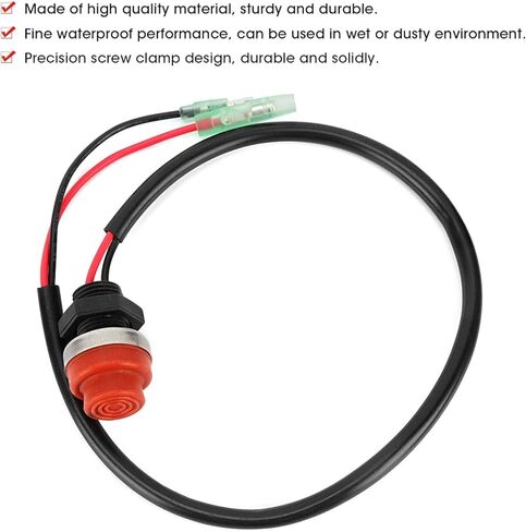 لعام 1989 ، زر ابدأ خارج الخارجي ، Yctze PowerSports Carburetors Interruptor Marine Push Button 4 مناسبة لتبديل الخارجي توقف كيل in Saudi Arabia