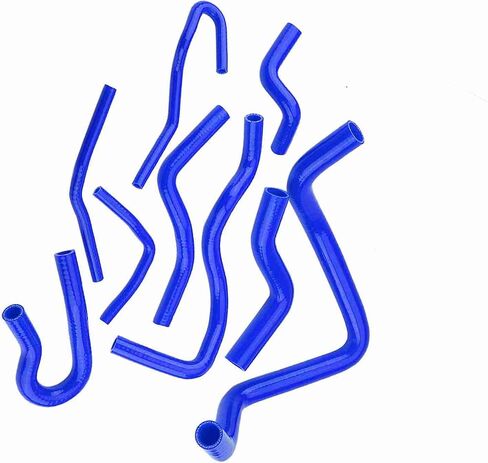 Silicone Hose Kit Antiaging Excellent Insulation for D15 D16 SOHC EG/EK 1992‑2000, 9pcs (Red) (Black) (Blue) in Saudi Arabia