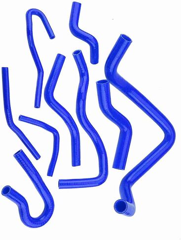 Silicone Hose Kit Antiaging Excellent Insulation for D15 D16 SOHC EG/EK 1992‑2000, 9pcs (Red) (Black) (Blue) in Saudi Arabia