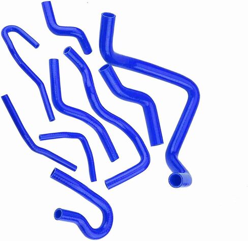 Silicone Hose Kit Antiaging Excellent Insulation for D15 D16 SOHC EG/EK 1992‑2000, 9pcs (Red) (Black) (Blue) in Saudi Arabia
