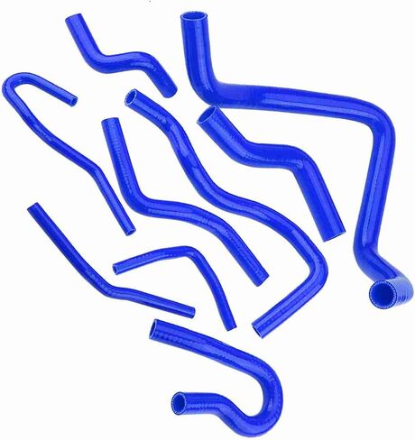 Silicone Hose Kit Antiaging Excellent Insulation for D15 D16 SOHC EG/EK 1992‑2000, 9pcs (Red) (Black) (Blue) in Saudi Arabia
