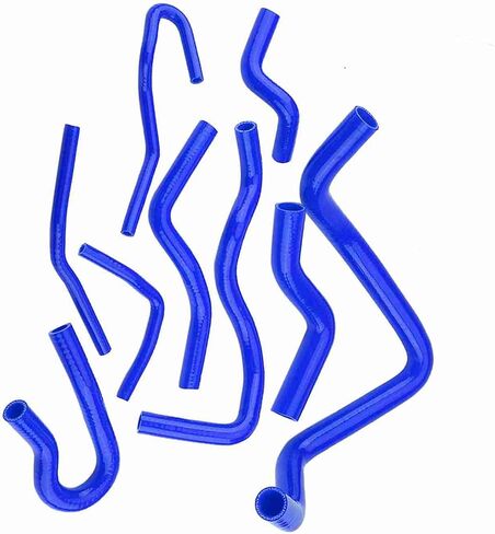 Silicone Hose Kit Antiaging Excellent Insulation for D15 D16 SOHC EG/EK 1992‑2000, 9pcs (Red) (Black) (Blue) in Saudi Arabia
