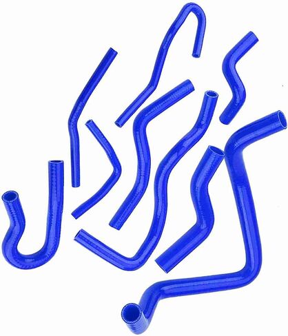 Silicone Hose Kit Antiaging Excellent Insulation for D15 D16 SOHC EG/EK 1992‑2000, 9pcs (Red) (Black) (Blue) in Saudi Arabia