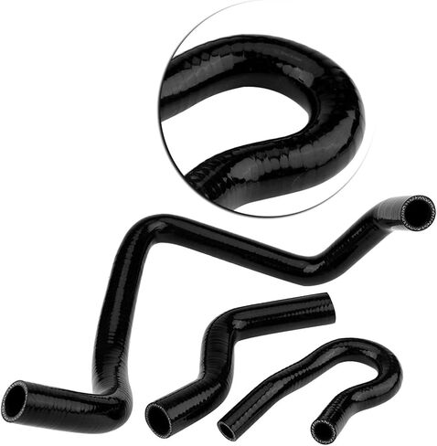 Silicone Hose Kit Antiaging Excellent Insulation for D15 D16 SOHC EG/EK 1992‑2000, 9pcs (Red) (Black) (Blue) in Saudi Arabia