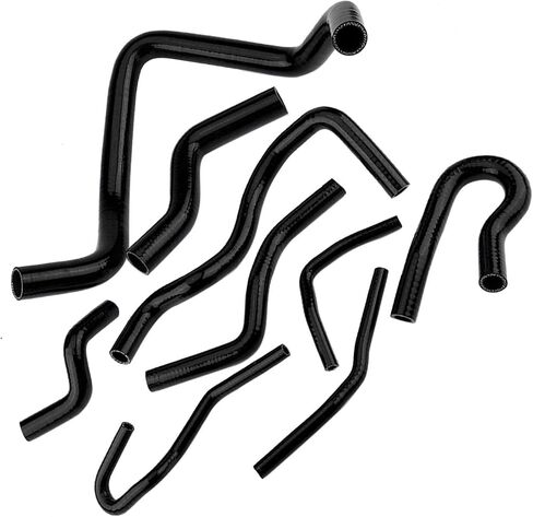 Silicone Hose Kit Antiaging Excellent Insulation for D15 D16 SOHC EG/EK 1992‑2000, 9pcs (Red) (Black) (Blue) in Saudi Arabia
