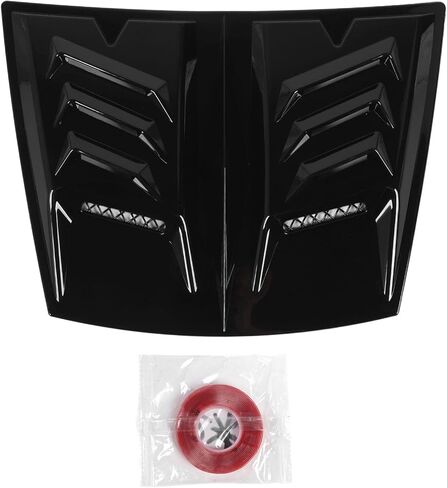 Universal Fit Hood Air Vent Trim Cover Improve Engine Cooling Reduce Wind Proof with Open Design, for 1 Series E90 E91, W117 (Bright Black) in Saudi Arabia