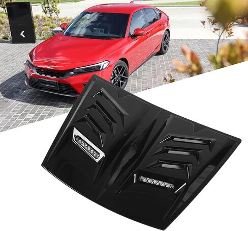 Universal Fit Hood Air Vent Trim Cover Improve Engine Cooling Reduce Wind Proof with Open Design, for 1 Series E90 E91, W117 (Bright Black) in Saudi Arabia