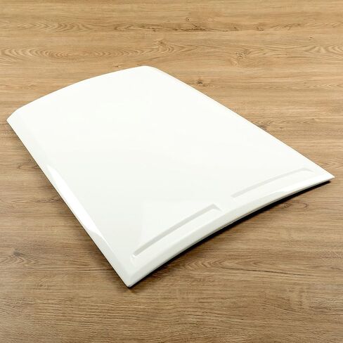 Hecasa Air Hood Vent Scoop متوافق مع 2015-2017 Ford Mustang Front Hood Scoop Wover Painted Plastic White in Saudi Arabia