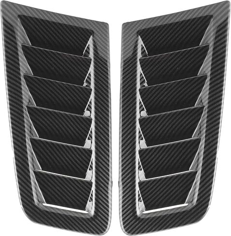 Bonnet Vent, 2Pcs Universal Bonnet Air Vents Engine Hood Car Exterior Parts for Focus RS MK2 (Carbon Fiber Pattern) in Saudi Arabia