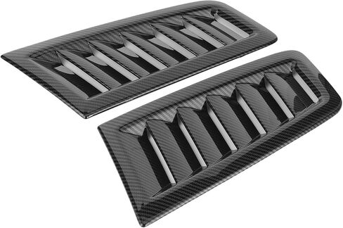 Bonnet Vent, 2Pcs Universal Bonnet Air Vents Engine Hood Car Exterior Parts for Focus RS MK2 (Carbon Fiber Pattern) in Saudi Arabia