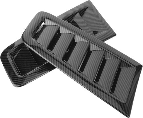 Bonnet Vent, 2Pcs Universal Bonnet Air Vents Engine Hood Car Exterior Parts for Focus RS MK2 (Carbon Fiber Pattern) in Saudi Arabia