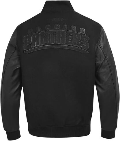 Mens NHL Classic Triple Black Varsity Jacket in Saudi Arabia