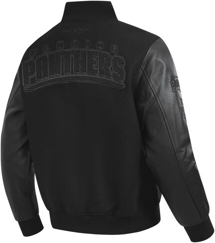 Mens NHL Classic Triple Black Varsity Jacket in Saudi Arabia