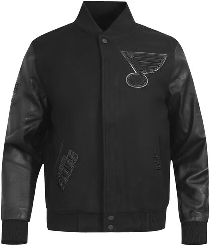 Mens NHL Classic Triple Black Varsity Jacket in Saudi Arabia