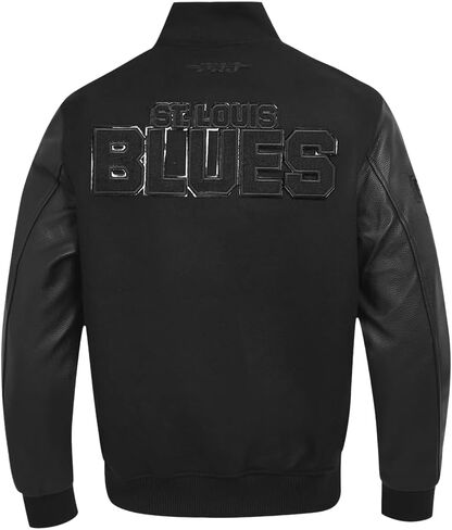 Mens NHL Classic Triple Black Varsity Jacket in Saudi Arabia