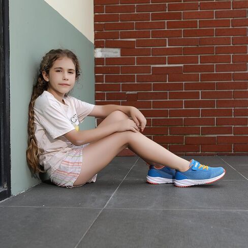 Kids Athletic Tennis Shoes, Lightweight Running Sneakers, Non-Slip Sport Shoes, Boys Girls in Saudi Arabia