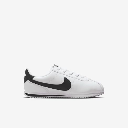 Nike Cortez EasyOn Little Kids' Shoes (DM0951-108, White/Black) Size 12 in Saudi Arabia