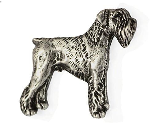 Unique Edition Silver Dog Pin Badge – Silver-Plated Handmade – Brooches Women – Funny Pins – Silver Brooch Jewelry – Schnauzer - 2,3x2,7x4,5cm in Saudi Arabia