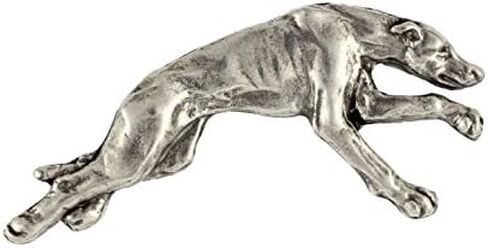 Unique Edition Silver Dog Pin Badge – Silver-Plated Handmade – Brooches Women – Funny Pins – Silver Brooch Jewelry – Greyhound - 1,8x4,2x4,5cm in Saudi Arabia