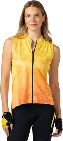 Terry Breakaway Mesh Sleeveless Full Zip Womens Cycling Jersey UPF 40+ Sun Top Full Front Zip Bike Vest, Relaxed Fit in Saudi Arabia