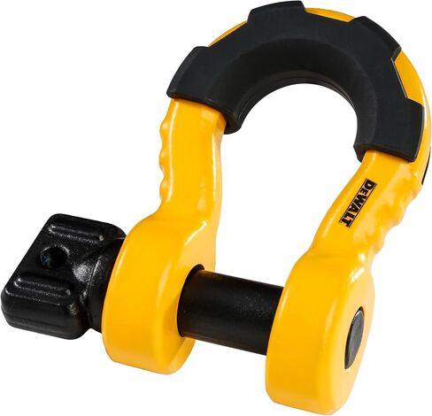 DEWALT DXBC8000 Black/Yellow 3/4" Bow Shackle with 7/8" Pin (10,400 lb Work Strength) - Towing, Winching, Vehicle Recovery in Saudi Arabia
