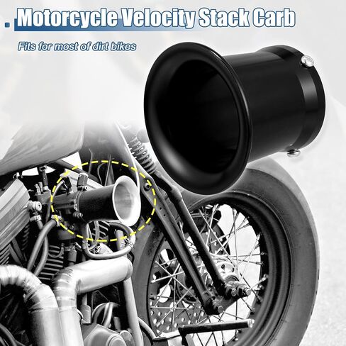 X AUTOHAUX 55mm 2.17" Velocity Stack Motorcycle Carburetor Air Filters Carb Funnel Trumpet Air Cleaner Intake Wind Horn Cup for Honda for Yamaha for Kawasaki ATV Dirt Bike Aluminum Alloy Red in Saudi Arabia