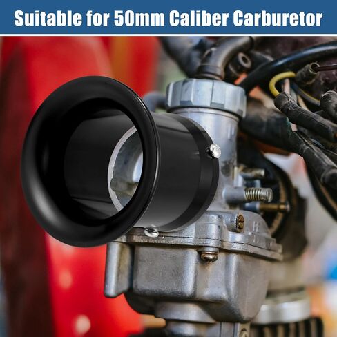 X AUTOHAUX 55mm 2.17" Velocity Stack Motorcycle Carburetor Air Filters Carb Funnel Trumpet Air Cleaner Intake Wind Horn Cup for Honda for Yamaha for Kawasaki ATV Dirt Bike Aluminum Alloy Red in Saudi Arabia