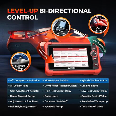 LAUNCH X431 CRP919X OBD2 Scanner,ECU Coding Bidirectional Scan Tool,31+Reset,CAN FD/DoIP,FCA Autoauth, 100+ Brands OBD2 Scanner Diagnostic Tool,All Systems Diagnostic Scanner, IMMO Car Scanner in Saudi Arabia