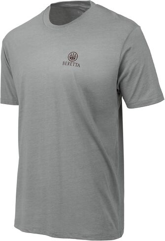 Beretta Men Legacy Disual Date Date Active Wear Crew Neck Logo Print Double Needle Hems Short Sleeve T-Shirt in Kuwait