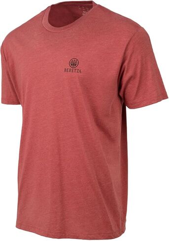 Beretta Men Legacy Disual Date Date Active Wear Crew Neck Logo Print Double Needle Hems Short Sleeve T-Shirt in Saudi Arabia