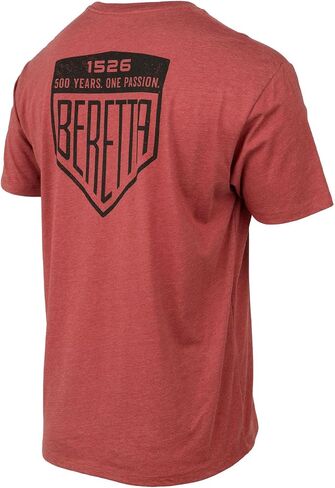 Beretta Men Legacy Disual Date Date Active Wear Crew Neck Logo Print Double Needle Hems Short Sleeve T-Shirt in Saudi Arabia