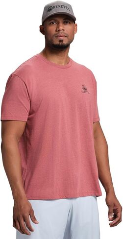 Beretta Men Legacy Disual Date Date Active Wear Crew Neck Logo Print Double Needle Hems Short Sleeve T-Shirt in Saudi Arabia
