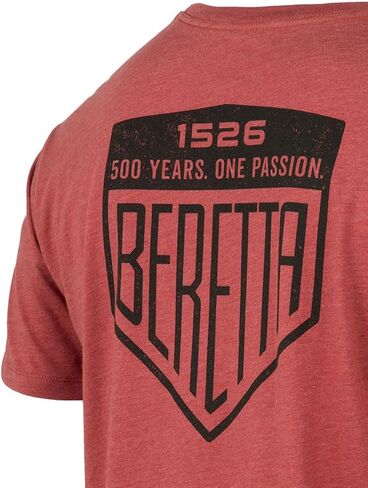 Beretta Men Legacy Disual Date Date Active Wear Crew Neck Logo Print Double Needle Hems Short Sleeve T-Shirt in Saudi Arabia