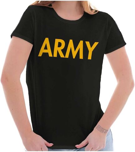 Army Military Physical Training PT Exercise Workout Womens T Shirt in Saudi Arabia
