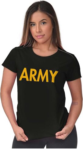 Army Military Physical Training PT Exercise Workout Womens T Shirt in Saudi Arabia