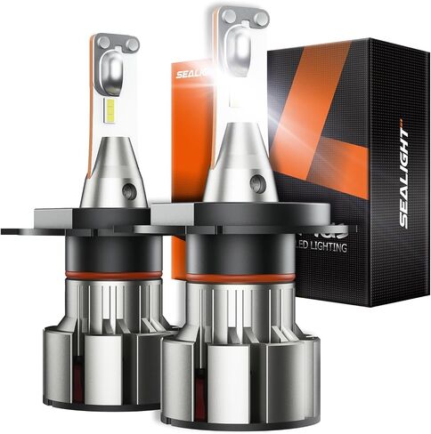 مصابيح LED Sealight 9005/HB3 2025 1: 1 تصميم حقيقي ، 68000LM 900 ٪ Super Bright L2S 9005 مصابيح ، 6500 كيل in Saudi Arabia
