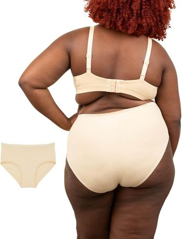 Subset Women's Organic Cotton Mid-Rise Brief, All Day Comfort, Natural Knickey Undies, Breathable Underwear for All in Saudi Arabia