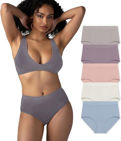 يعزى المرأة ملخصات سلسة ، Ropa Sin Costuras Para Mujeres ، 5 حزمة ، تنفس ، فاقة الرطوبة in Kuwait