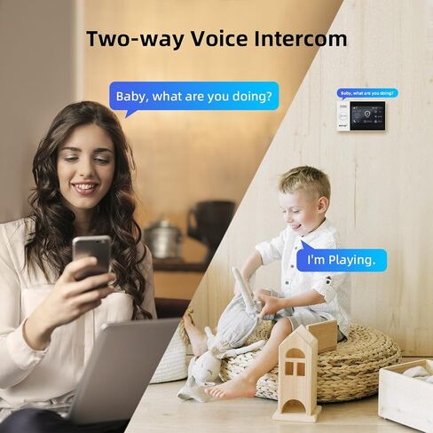 نظام الإنذار لأمن المنزل ، نظام الأمان اللاسلكي مع شاشة Fulltouch 4.3 "متوافقة مع Alexa و Google للمنزل ، Flat in Kuwait