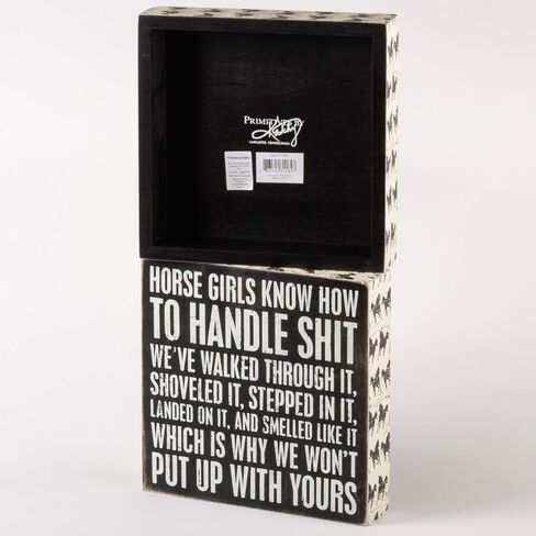 Primitives by Kathy Box Sign ، Horse Girls (31184) in Saudi Arabia