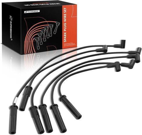 A-Premium Ignition Spark Plug Wires Set of 6 Compatible with Dodge Grand Caravan 1998-2000, Caravan 1998-2000 & Chrysler Town & Country, Grand Voyager, Voyager & Plymouth Voyager, Grand Voyager in Saudi Arabia