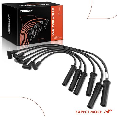 A-Premium Ignition Spark Plug Wires Set of 6 Compatible with Dodge Grand Caravan 1998-2000, Caravan 1998-2000 & Chrysler Town & Country, Grand Voyager, Voyager & Plymouth Voyager, Grand Voyager in Saudi Arabia